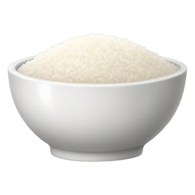 bowl of white rice sticker