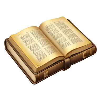 open bible from covers sticker