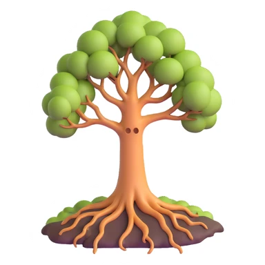 tree half dead half alive sticker