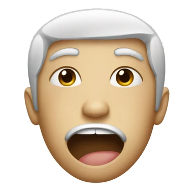 Face emoji with a bitten lip sticker