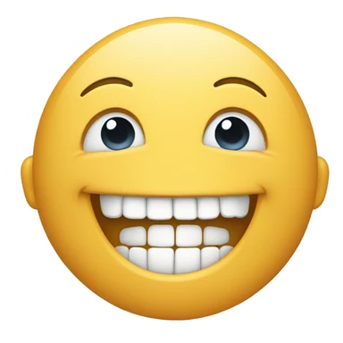 Smile with only bottom teeth not showing the upper teeth  sticker