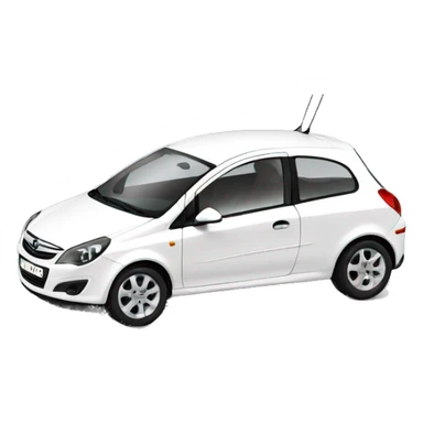 opel-corsa-2006-white sticker