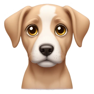 Puppy dog eyes human sticker