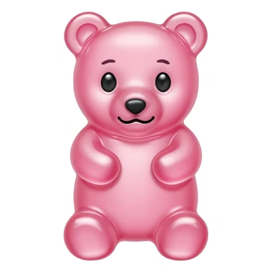 light pink gummy bear sticker