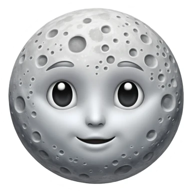 moon on the sky background sticker