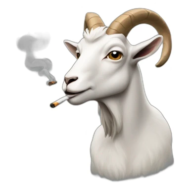 Smoking Goat sticker