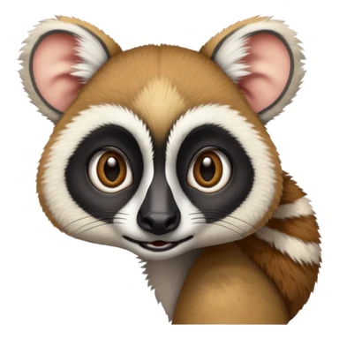 lemur face sticker