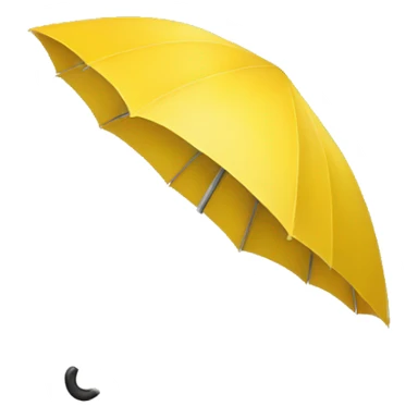 Yellow umbrella  sticker