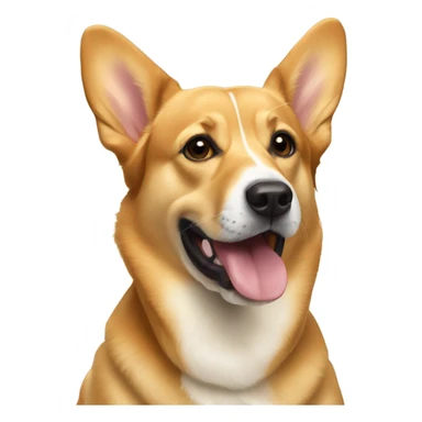 golden corgi lab mix sticker
