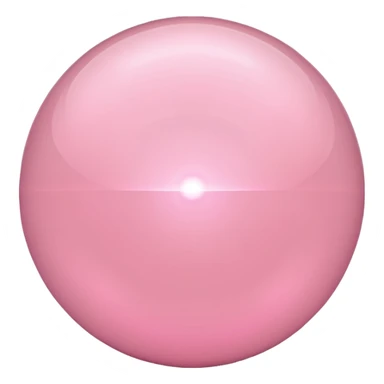light pink glowing orb sticker