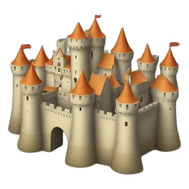 Carcassonne castle sticker