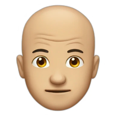 mad bald sticker