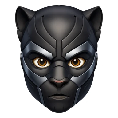 black panther hero face sticker