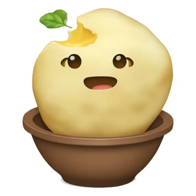Potato eat ramen sticker