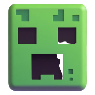 Minecraft creeper face sticker