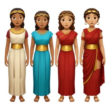 mujer cartagineses y romanos cuerpo entero sticker