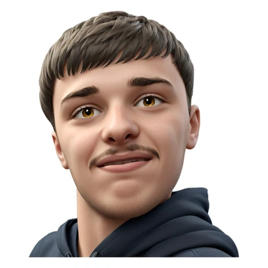 realistic portrait of a boy sticker