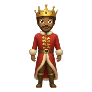 full body king christmas sticker
