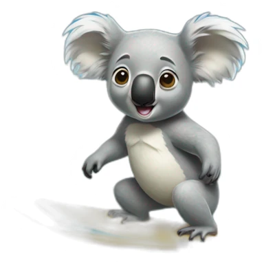 Koala qui surf sticker