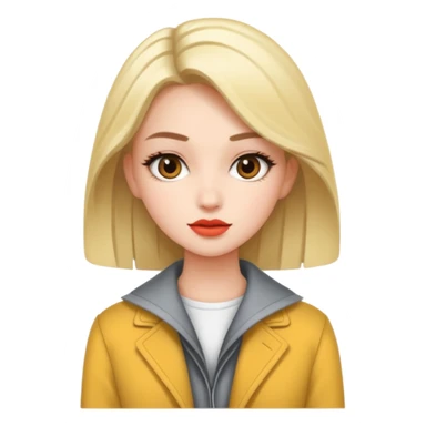  Fashionable dressed girl sticker