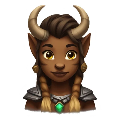 warcraft tauren female cute sticker