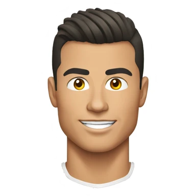 cristiano ronaldo wearing red ios style sticker