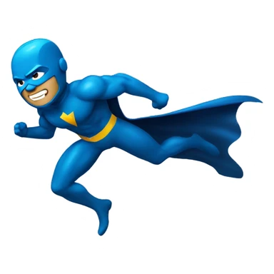 the blue superhero flash running sticker