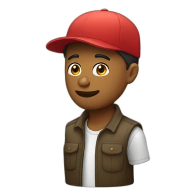 Persona con gorra  sticker