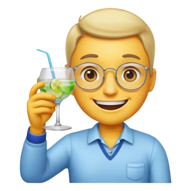 Make emoji character and hand out shooting gin sticker