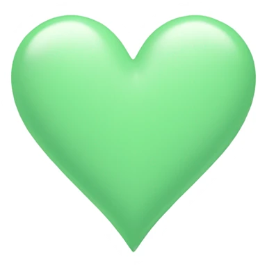 Pastel green heart  sticker
