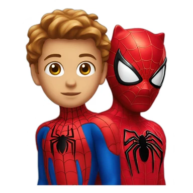 hello kitty and spiderman sticker