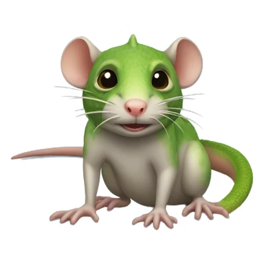 A rat crossed with a lizard sticker