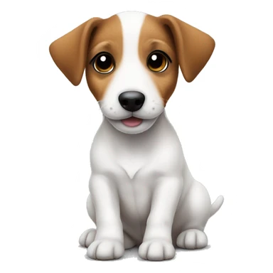 The sweetest very small puppy jack Russell terrier sticker
