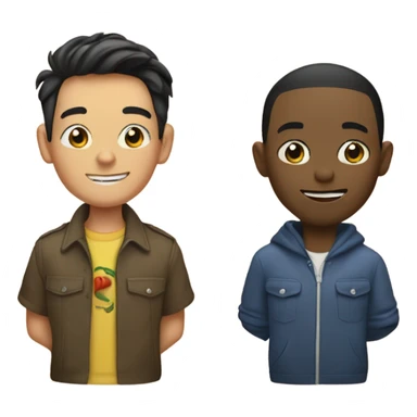 frickboy and cham cha, sticker