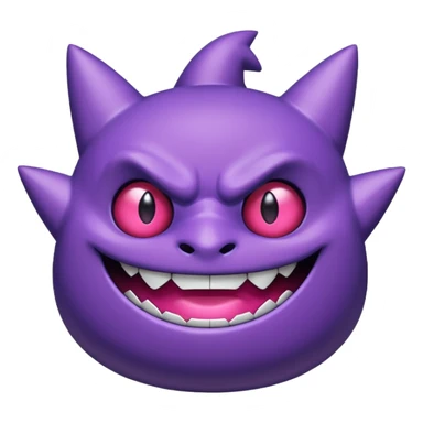 Pokemon legendary purple and pink mega gengar sticker