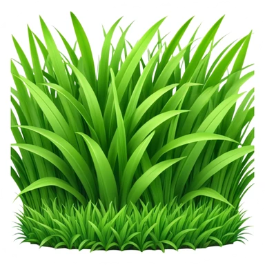 generate realistic grass in 3d style sticker