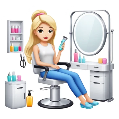 beauty salon sticker