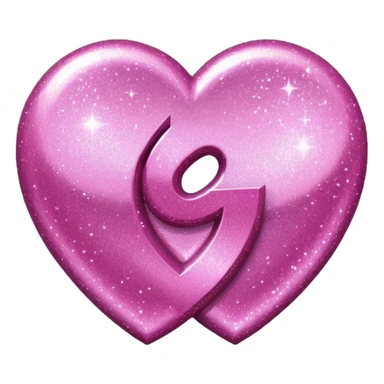 glitter pink simbolo Douyin sticker