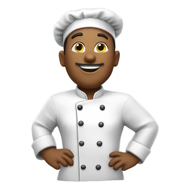 Chef blowing a kiss sticker