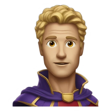 homelander with heat vision sticker