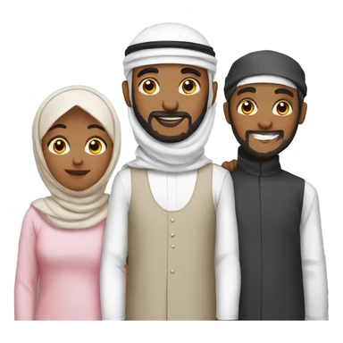 Muslim family sticker