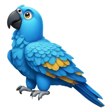 blue parrot sticker