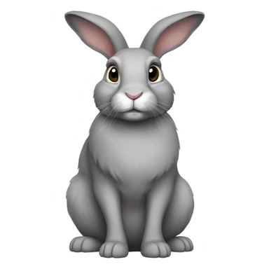 rabbit-lopear-grey-fullbody-lop sticker