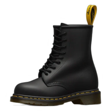 Black Dr. Martens sticker