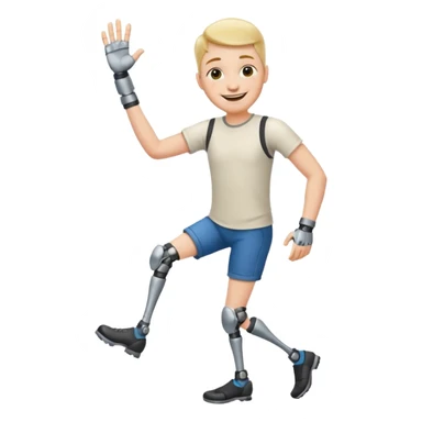 Ich fühle mich fröhlich, weil ich taglich positive Lust habe. Außerdem habe ich gestren Unfall gemacht. Uhhh aber … ich bin stark 💪🏼🦿🦾 sticker