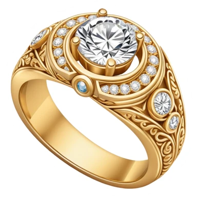 Romantic Masculine wedding engagement ring   sticker