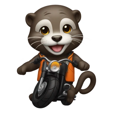 Harley Davidson Otter  sticker