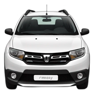 black Dacia Sandero front sticker