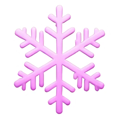 pink snowflake  sticker