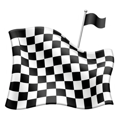 fiish line with checkered flag sticker
